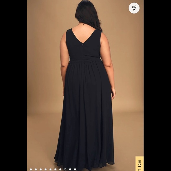 Lulus Thoughts of Hue Maxi Dress Black Size XL BRAND NEW WITH TAGS NEVER WORN! - Picture 6 of 8